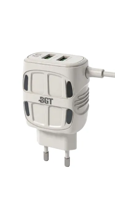 BGT Premium Glow Charger 4.5A Micro USB Charger