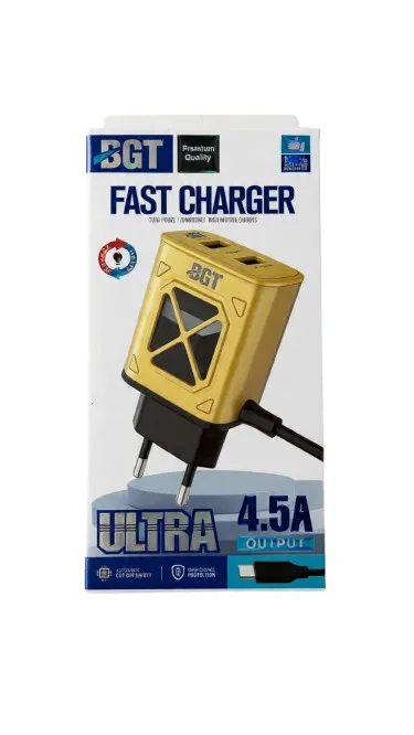 BGT Premium Ultra Charger 4.5A Micro USB Charger
