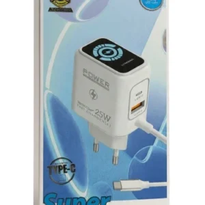 AT 25W Fast Charging Type-C Charger Adapter – Super Fast Power Delivery Charger