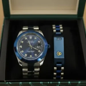 Rolex Datejust Style Watch & Bracelet Set – 100g
