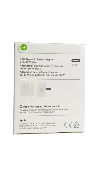 Apple 40W Dynamic Power Adapter USB-C Foldable