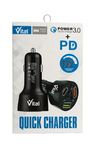 Vital 55W Quick Car Charger